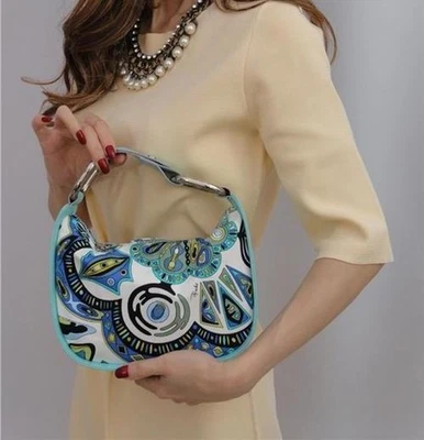 EMILIO PUCCI Print Small Tote Cocktail Bag New - Perfect Gift! - Image 1 of 4