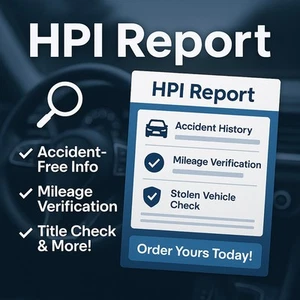 ✅HPI REPORT VEHICLE CAR CHECK STOLEN ACCIDENT DAMAGE FINANCE SALVAGE FULL VIN ✅ - Picture 1 of 3