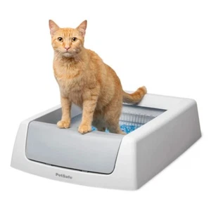 PetSafe ScoopFree Crystal Classic Self-Cleaning Cat Litter Box, Unbeatable Odor - Picture 1 of 10