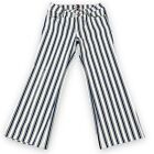 Vintage Tommy Hilfiger Jeans Women's 9 Blue White Large Striped Flare Bootcut
