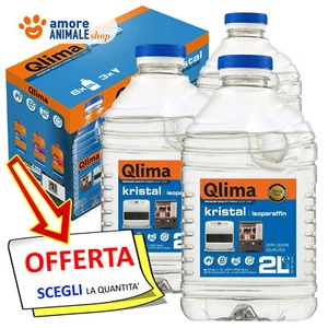 Qlima KRISTAL → 2 / 12 Lt - Combustibile Liquido Inodore ALTA QUALITA' per Stufe - Imagen 1 de 5