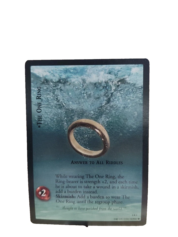 THE LORD OF THE RINGS TCG🏆2002 THE ONE RING (PROMO CARD) 🏆- Trading Card - Image 1 of 1
