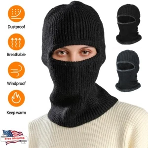 1/2x Winter Ski Masks for Men and Women Winter Knitted Full Face Mask Balaclava - Picture 1 of 38