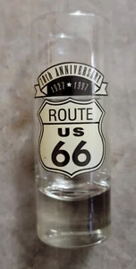 4 Inch Shot Glass US Route 66 70th Anniversary The Mother Road - Picture 1 of 5