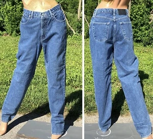 VTG 90s New York & Co High Rise Tapered Leg Distressed Denim Mom Jeans~8~EUC - Picture 1 of 8
