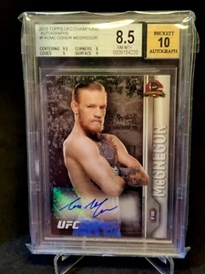 Conor McGregor 2015 Autograph Topps UFC Champions Auto BGS 8.5 Auto BGS 10 - Picture 1 of 2