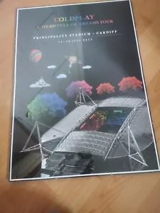 More details for rare coldplay cardiff poster head full of dreams tour 11 and 12 june 2017 82/100
