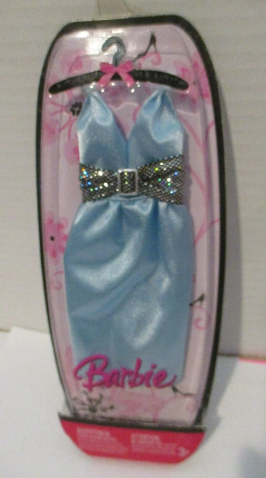 VESTIDO AZUL BARBIE...2007 COM CINTO BLINGY...NOVO...NRFC - Imagem 1 de 1