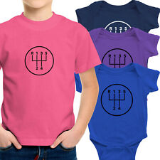5 Speed Manual Transmission Toddler Kids Tee Youth T-Shirt Infant Baby Bodysuit