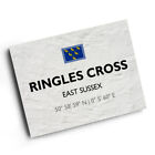 A4 PRINT - Ringles Cross, East Sussex - Lat/Long TQ4722