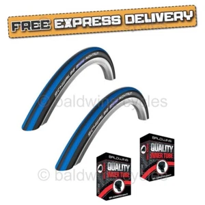 Schwalbe RIGHTRUN 24 x 1 Blue Stripes Puncture Protected Wheelchair TYREs TUBEs - Picture 1 of 13