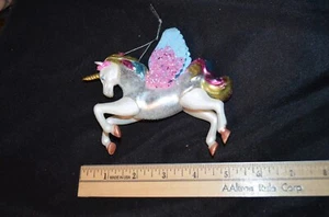 Robert Stanley Glass Rainbow Unicorn Ornament - Picture 1 of 4