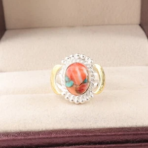 Spiny Oyster Gemstone 925 Sterling Silver Ring Handmade Jewelry Ring For Gift - Picture 1 of 3
