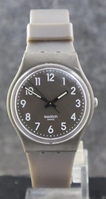 Красивый образец женщин кварца серый циферблат пластиковый чехол наручные часы "держать хорошее время" - Изображение 1 из 4