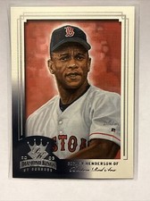 2003 Donruss Diamond Kings Rickey Henderson  HOF Boston Red Sox