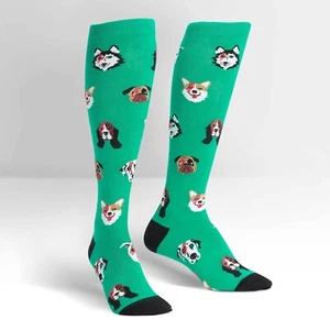 Dogs of Rock Women's Knee High Socks Size 9- 11 Sock It To Me Rock Fashion New - Picture 1 of 2