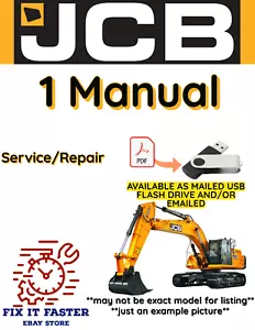 JCB JZ 70 SPURRAUPENBAGGER SERVICE REPARATURWERKSTATT HANDBUCH PDF USB - Bild 1 von 2