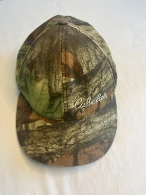 Cabela’s Camo Hat Baseball Cap Hunting Fishing Camouflage Stretchable Strap Adj - Image 1 of 2