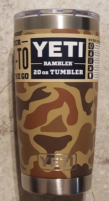 YETI Rambler 20oz. Tumbler With Magslider Lid  Wetlands Camo  NEW - Image 1 of 2