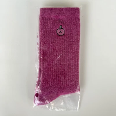 VICTORIA'S SECRET РОЗОВЫЙ ЛОГОТИП ЭКИПАЖА РОЗОВЫЙ APPLE СЕРЕДИНЫ ИКРЫ НОСКИ ОДНА ПАРА НОВЫЙ - Изображение 1 из 2