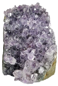 AMETHYSTDRUSE NATUR AMETHYST FEINE KRISTALLE EDELSTEIN GEODE BERGKRISTALL QUARZ - Bild 1 von 3