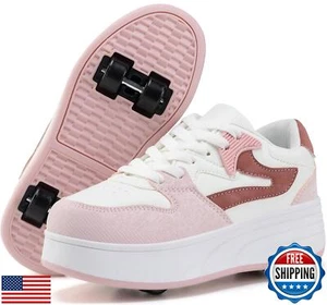 ANEFUN Roller Skate Shoes for Kids Boys Girls Sneakers with Detachable Wheels - Picture 1 of 5