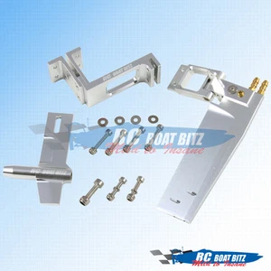 Genesis RC boat upgrade rudder, 3/16" strut, offset bracket kit - Picture 1 of 2