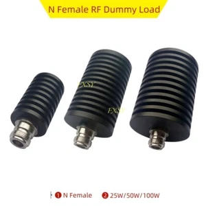 RF Coaxial Dummy Load Resistor N Female 25W/50W/100W 50Ω DC-3GHz/4GHz/6GHz lot - Picture 1 of 11