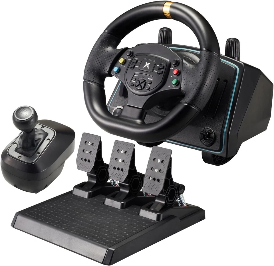 Volante y palanca de cambios y pedal para juegos DOYO Pro Racing para PS/Switch/PC/Android Foto 1 de 4