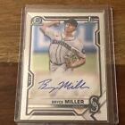 2021 Bowman Chrome Draft Autograph Bryce Miller 1st AUTO Rookie SEATTLE MARINERS