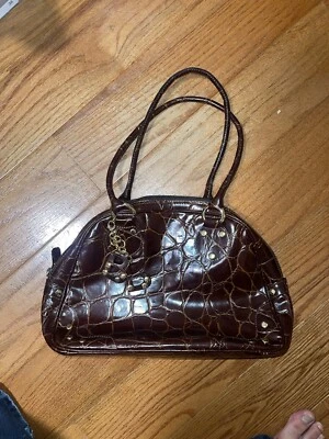 Boots ‘N Bags Purse Made in Colombia Genuine Leather with Brown/gold Bag Charm - Image 1 of 3