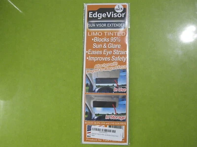 EdgeVisor TuckVisor Magnetic Tinted Car Anti-Glare Car Sun Visor 2 pk - Image 1 of 4