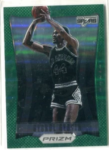 2012-13 Panini Prizm George Gervin GREEN PRIZM REFRACTOR #191 HOF SPURS - Picture 1 of 1