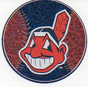 Cleveland Indians Logo Glitter MLB Sticker #8 - Picture 1 of 1