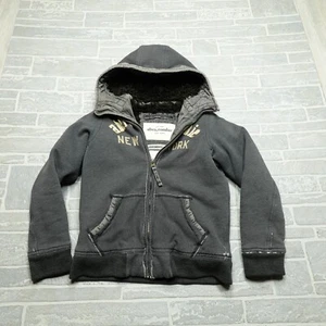 Chaqueta Abercrombie Adirondack Mujer XL Gris Con Capucha Peso Pesado Sudadera con Capucha Sherpa - Imagen 1 de 10