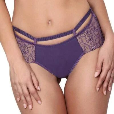 Panty corto de encaje transparente nuevo lencería Axami Miami Vibe púrpura V8473 Foto 1 de 4