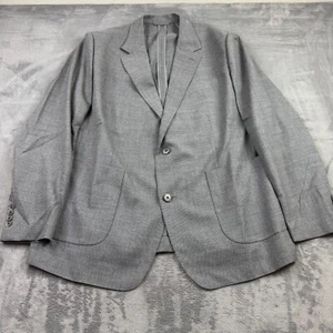 Bonobos Mens Blazer Mens 48R Gray Sports Coat Two Button 100% Wool Italy NEW - Picture 1 of 24