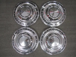 1960-1965 Pontiac GP GTO Tempest OEM Stainless Dog Dish Hubcaps 9.75" - Set/4 - Picture 1 of 11
