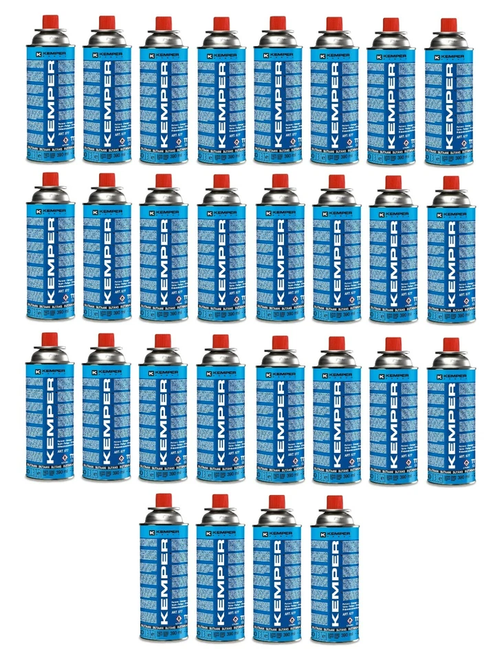 BOMBOLETTA CARTUCCIA A GAS KEMPER 577 CON 227 GR DI GAS BUTANO *** 28 PEZZI ***