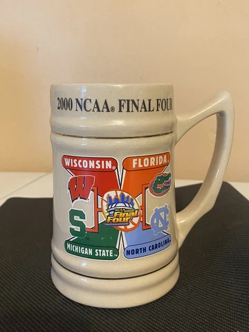 Vintage 2000 NCAA Final Four Beer Stein/Mug- Wisconsin, Florida, N. Carolina+ Cover