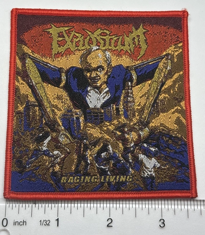 Explosicum Raging Living Red Border Woven Patch - Image 1 of 1