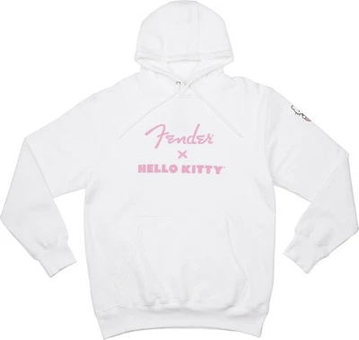 Moletom com capuz Fender X Hello Kitty oficial branco, PEQUENO (S) - Imagem 1 de 3