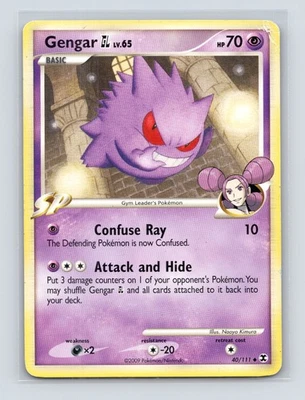 Pokémon TCG Gengar GL 40/111 Rising Rivals Normal MP - Image 1 of 2