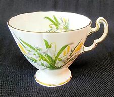 Adderley~Fine Bone China Teacup~Yellow & White Wildflowers~England ~Gold Trimmed