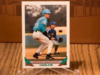 Benito Santiago, Florida Marlins, One Of Best Catchers Of 80s/90s - 1993 Topps - Image 1 of 2