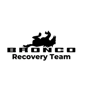 2X 9"x 6" Decals Stickers For Bronco Recovery Team - Picture 1 of 3