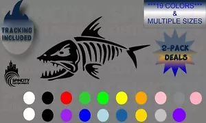 Calcomanía de vinilo Bone FISH BOAT camión de pesca ventana puerta trasera pegatina gráfica - Imagen 1 de 11