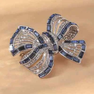 Sparkling Brooch With Shiny Bow For Banquets And Parties Perfect For Gift - Picture 1 of 8
