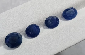 Piedra preciosa suelta de zafiro azul corte natural de 8,60 quilates de Afganistán - Imagen 1 de 10