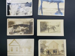 LOT Vintage Postcards RPPC Country Victorian House Boat Ship Speed Trial Scene - Picture 1 of 8